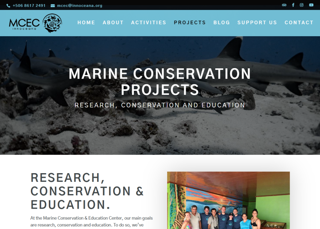 MCECInnoceana website example